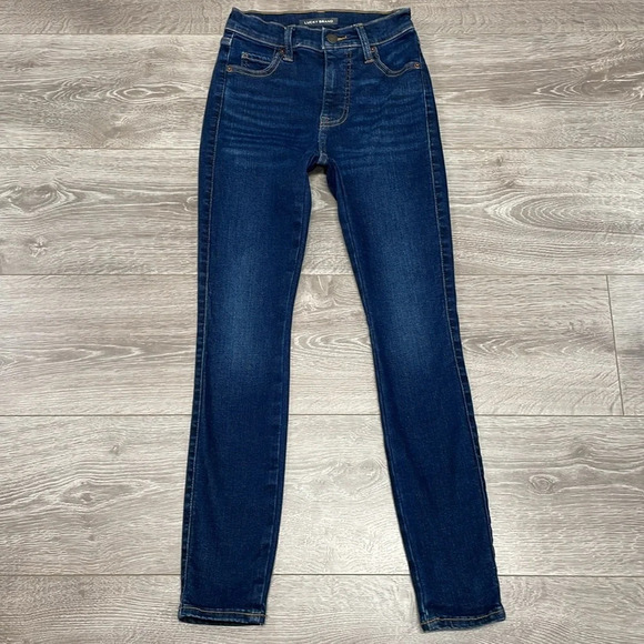 NWOT Lucky Brand Uni Fit High Rise Skinny Jeans 1 (24) A - Picture 7 of 16